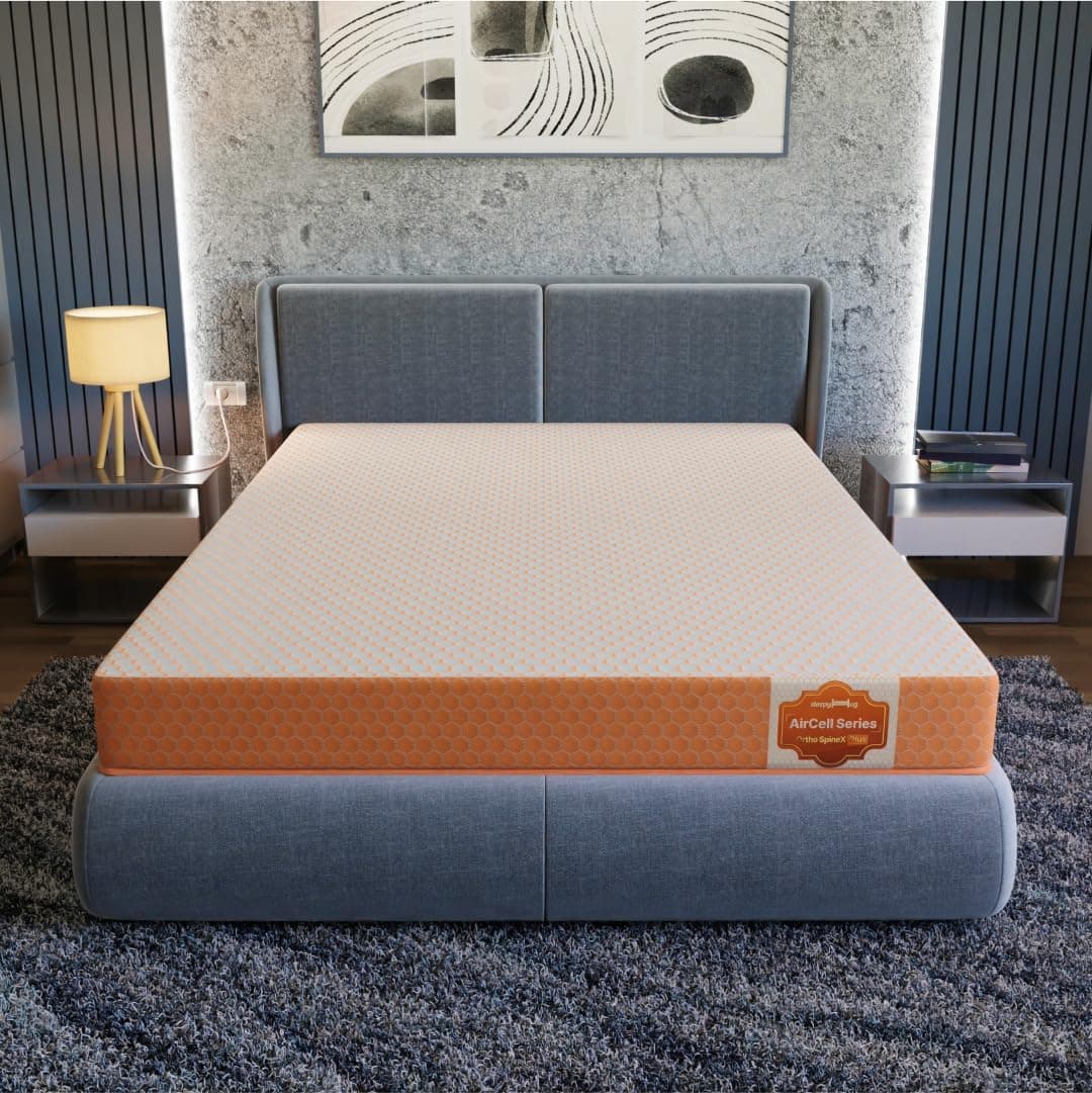 SleepyHug AirCell Ortho Spinex Plus HR Foam Mattress: Your Key to Back Pain Relief & Perfect Spine Alignment