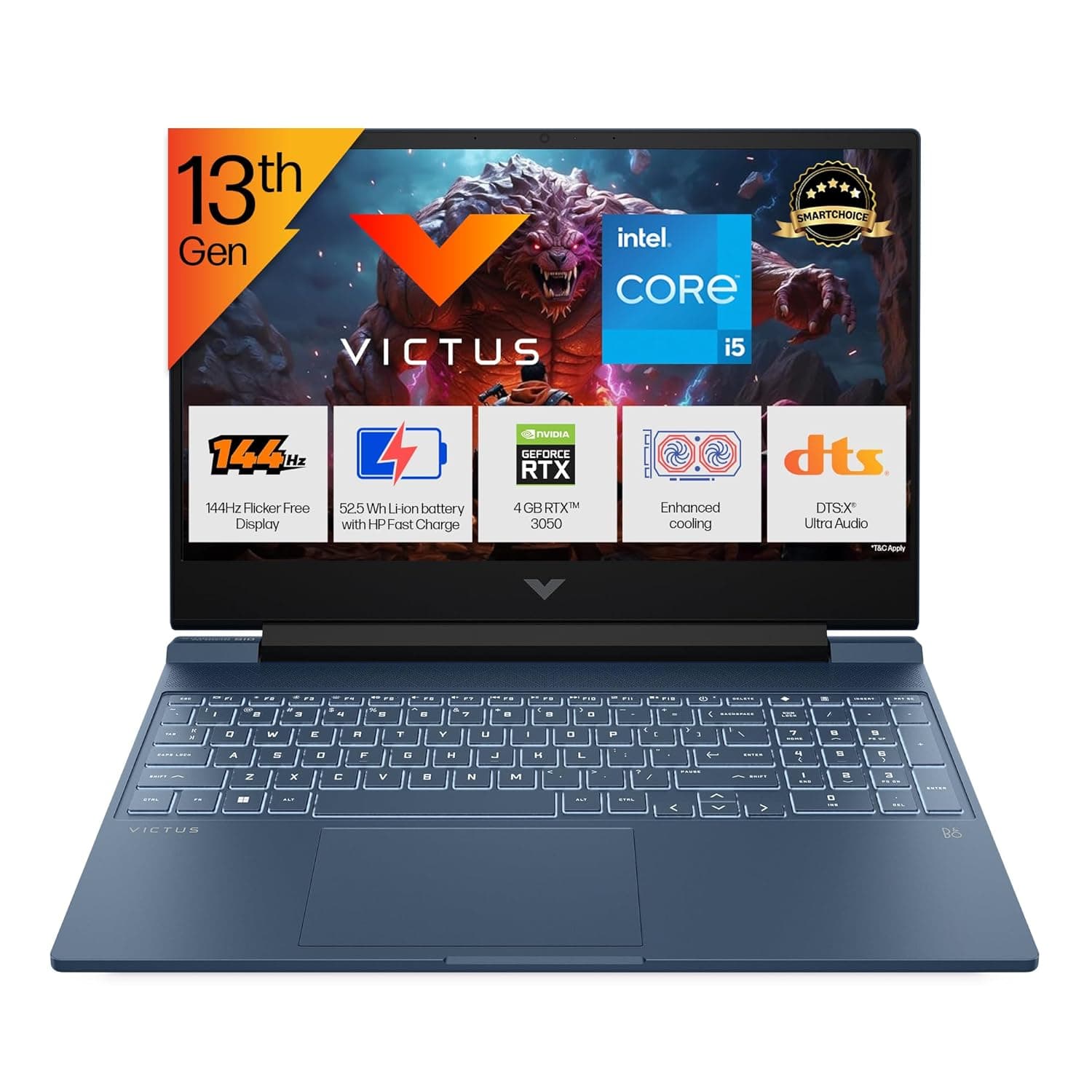 HP Smartchoice Victus, 13th Gen Intel Core i5-13420H, 4GB RTX 3050, 16GB DDR4(Upgradeable) 512GB SSD, 144Hz, 300nits, FHD, 15.6’’/39.6cm, Win11, Office24, Blue, 2.29kg, fa2190/fa2191tx Gaming Laptop Review: Is This Your Next Best Pick?