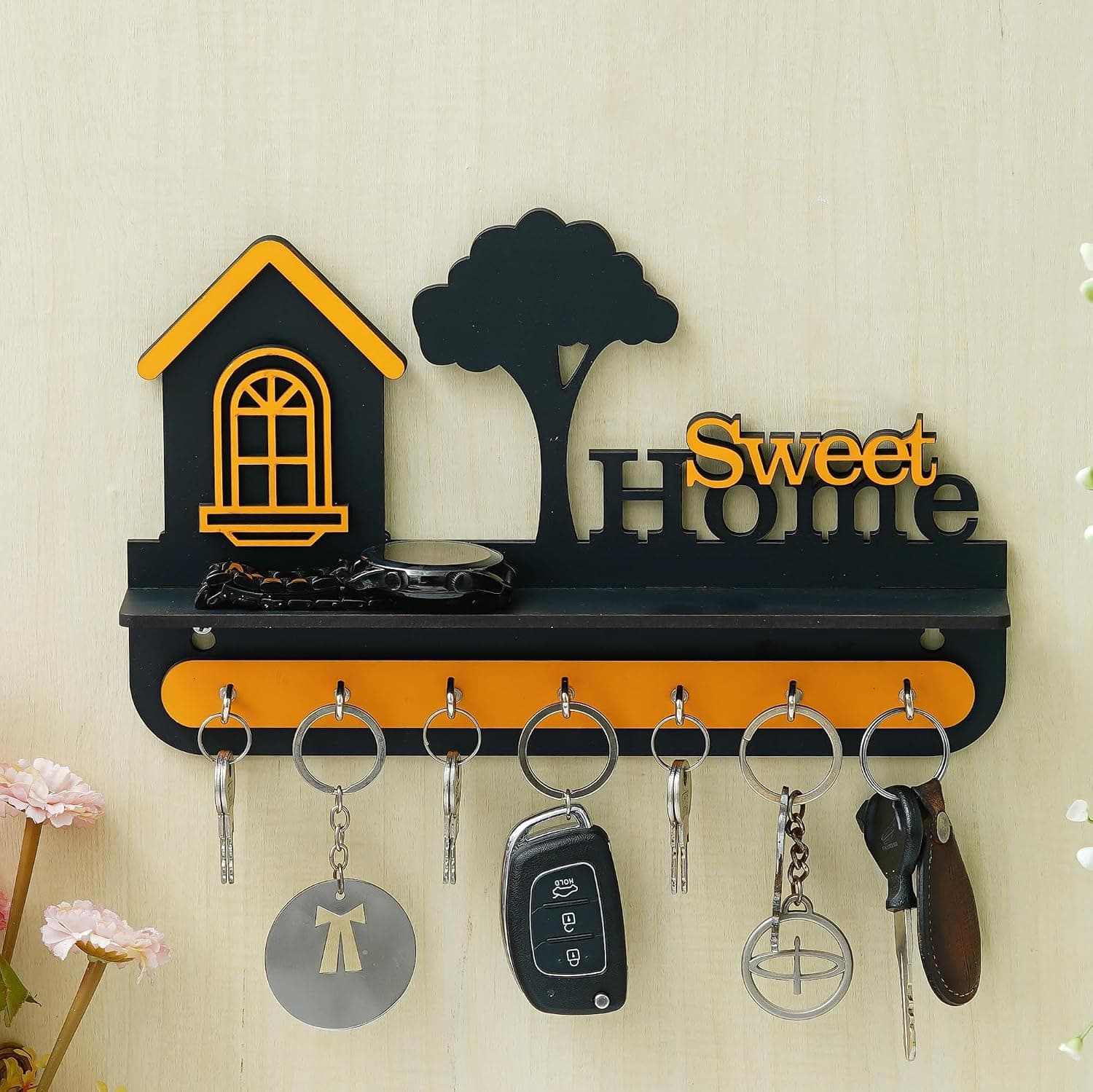 Webelkart Premium Stylish Wooden Sweet Home Keys Hanger for Wall Decor/Key Holder for Home Decoration/Key Chain for Office Decor, Key Holder for Wall (28 Cm x 18 Cm) Review: Is This Your Next Best Pick?